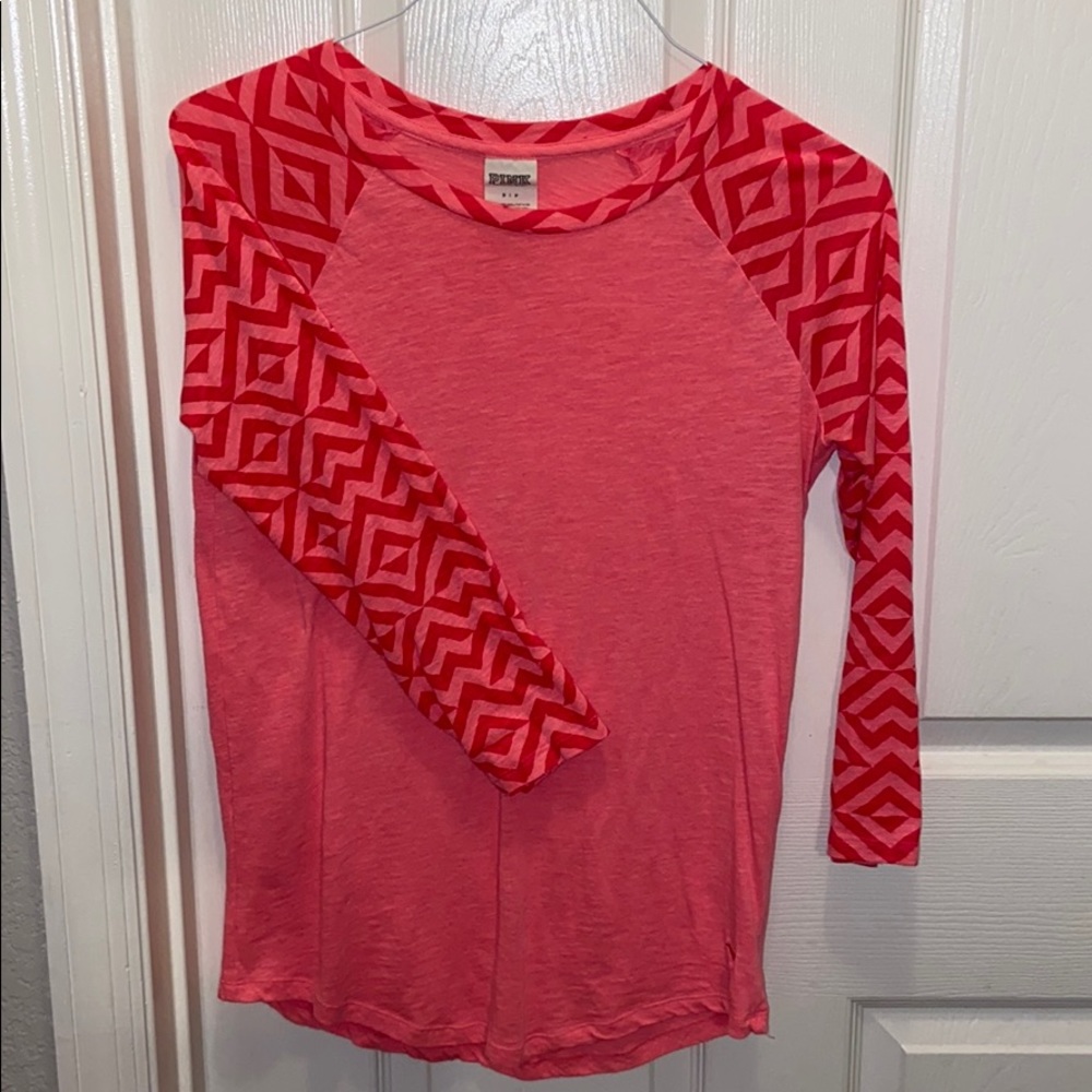 Pink Baseball tee